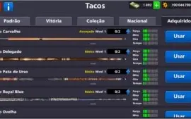 conta 8 ball pool com 1342 notas e 100 milhoes de fichas