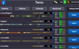 conta 8 ball pool com 1342 notas e 100 milhoes de fichas