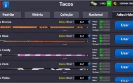 conta 8 ball pool com 1342 notas e 100 milhoes de fichas