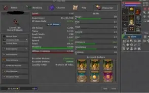 Tibia char em celebra com varios outros makers na acc
