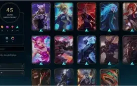 Conta League of Legends - Platina IV - Level 317 - 45 Skins