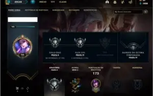 Conta prata 2 com 60 champ, 103 skin e 4 Edição de Prestigio
