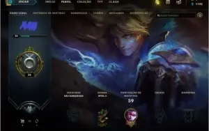 Conta simples com skin Poppy Hextech