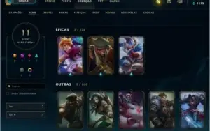 Conta simples com skin Poppy Hextech