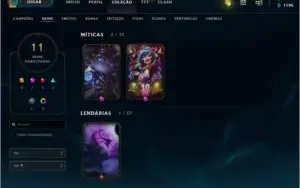 Conta simples com skin Poppy Hextech