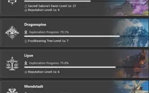 ZHONGLI VENTI RAIDEN YELAN XIAO EULA CYNO WANDERER