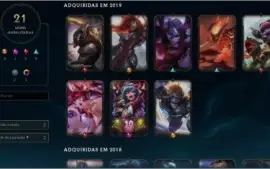 Conta League Of Legends Bronze 21 skins