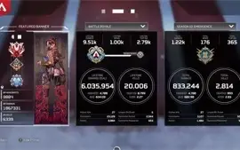 conta apex legends xbox, 8 heranças 500 + lendarios predator
