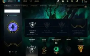 Conta prata 1 com 7 skins e 31 champs