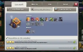 Conta clash of clans Cv 13
