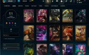 Prata 4 com 110 Champs e 51 Skins +1 Fragmento