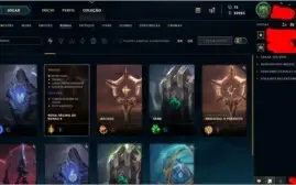Conta no LoL 245 skins sem ELO