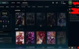Conta no LoL 245 skins sem ELO