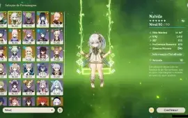 Genshin Impact - Ar56 , 9 Personagens T5 E 6 Armas T5