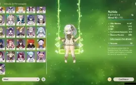 Genshin Impact - Ar56 , 9 Personagens T5 E 6 Armas T5