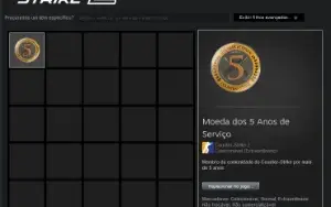 Contas steam CS2 com medalha de 5 anos + Primeiro e-mail.