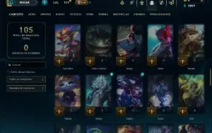 Esmeralda 1 com 75 Champs e 4 Skins