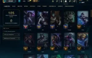 Esmeralda 1 com 75 Champs e 4 Skins