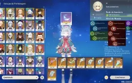 Genshin AR60 Sigewinne + Bis/ Hutao C2/ Nahida + Sonhos Flut