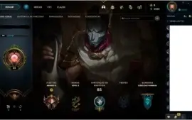2 contas de lol com skins