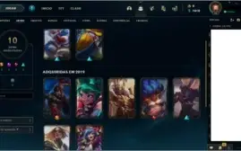 2 contas de lol com skins