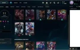 2 contas de lol com skins