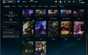 Conta ouro 1 com 22 Champs e 3 Skins + 10 Fragmentos