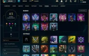 Conta ouro 1 com 22 Champs e 3 Skins + 10 Fragmentos