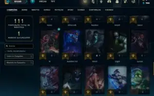 Platina 4 com 70 Champs e 12 Skins + 25 Espolios