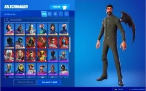 conta fornite 90 skins