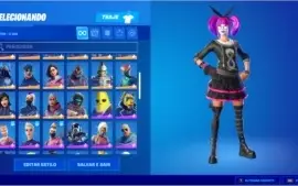 conta fortnite feita pc