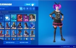 conta fortnite feita pc