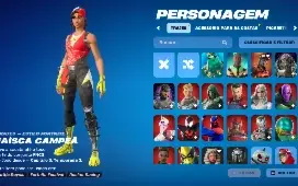 Conta Fortnite com Wildcat e outras skins de clube