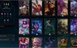Conta Lol LV 136 UNRANKED, Dezenas de skins.