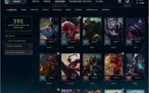 CONTA PLATINA 3,  45 SKINS,  112 CHAMPS!