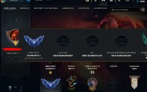 Conta LOL Diamante 1 Skin Ultimate