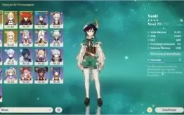 AR 41 [Venti, Jean, Diluc, Arco de Amos, Espinha Celestial]