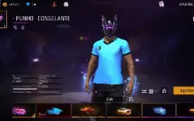 Conta de Free Fire muito gemada, com 3 angelicais ! FF