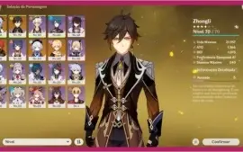 Ganyu e Zhongli + perfuradora prismatica e amos