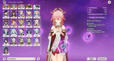 Conta Genshin Impact | Raiden + Yae Miko + Qiqi | Entrega Au