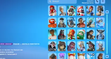 Conta Rara Fortnite | Pacote Kratos + Machado Leviatã + Lara