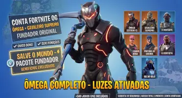 Conta Fortnite Og | Ômega Completo | Skins Raras | Fundador
