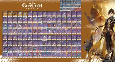 Conta Genshin AR60 • C6 Meta • 30+ Armas 5★ • Servidor NA