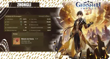 Conta Genshin AR60 • C6 Meta • 30+ Armas 5★ • Servidor NA
