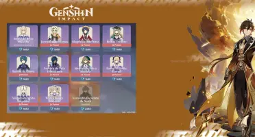 Conta Genshin AR60 • C6 Meta • 30+ Armas 5★ • Servidor NA
