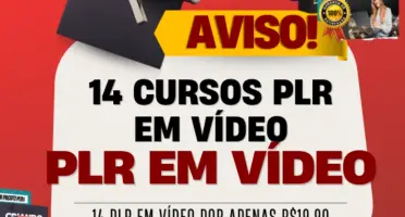 🔥 Super Pacote com 14 Cursos PLR em Vídeo + Bônus Exclusivo