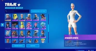 CONTA FORTNITE CAP 1 SEASON 8 COM SALVE O MUNDO
