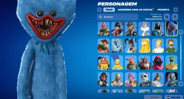 Conta Fortnite | 77 Skins | Huggy Wuggy | Entrega automática