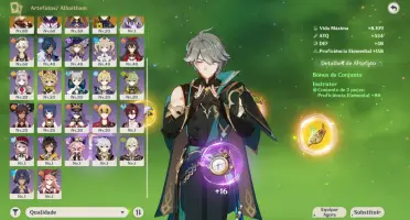 Conta Genshin Impact | Alhaitham + Clorinde + Kazuha