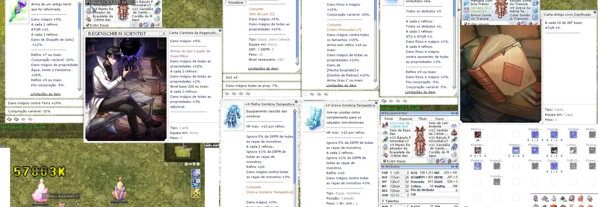 Magissa Level 230 Full Espíritos Ancestrais META Ragnarok